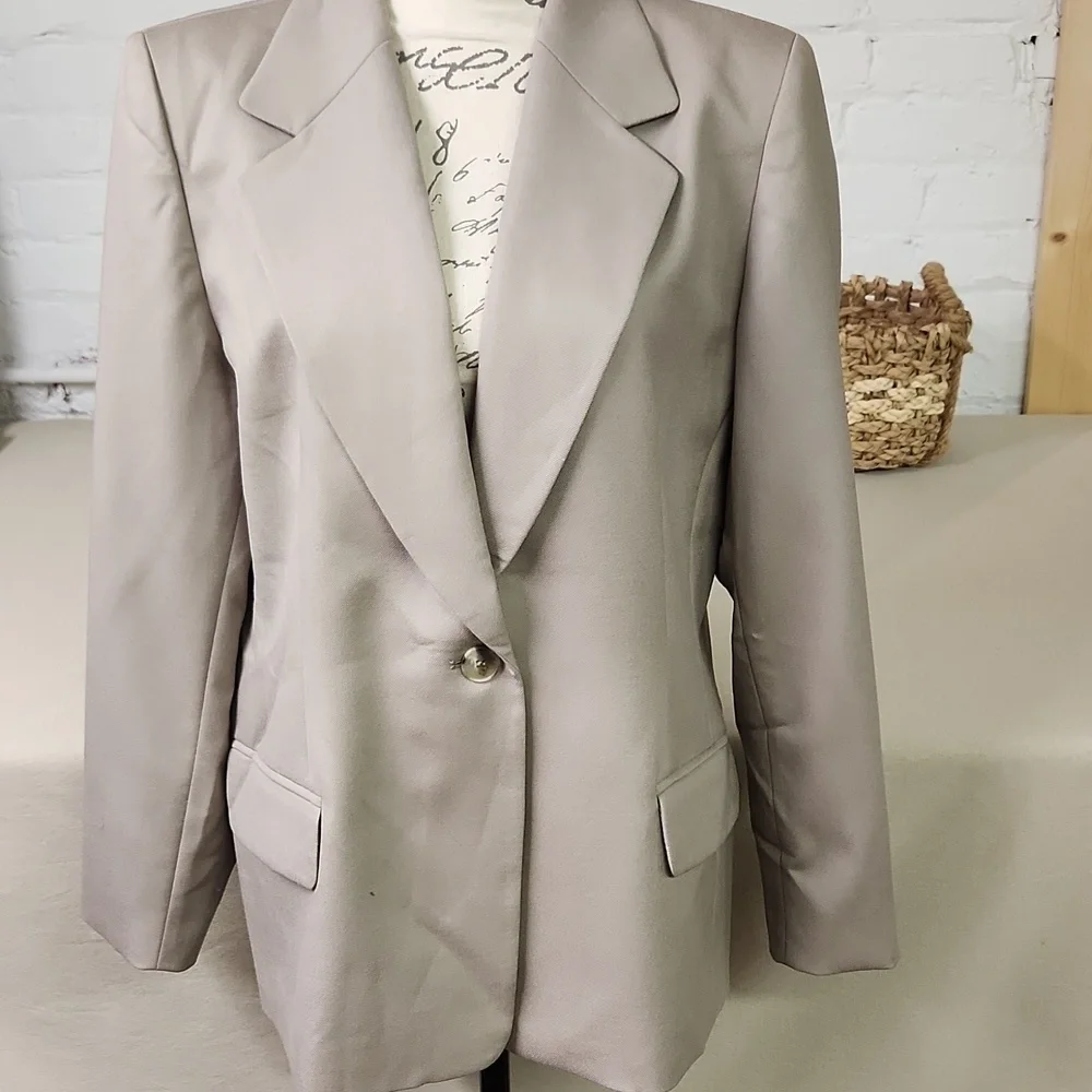 Pendleton Wool Blazer in Light Tan Size 16